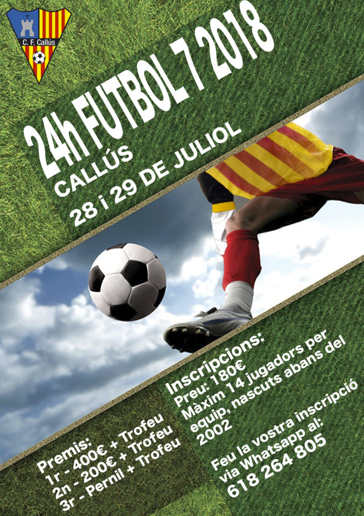 Torneo Futbol 7 - Callús 2018